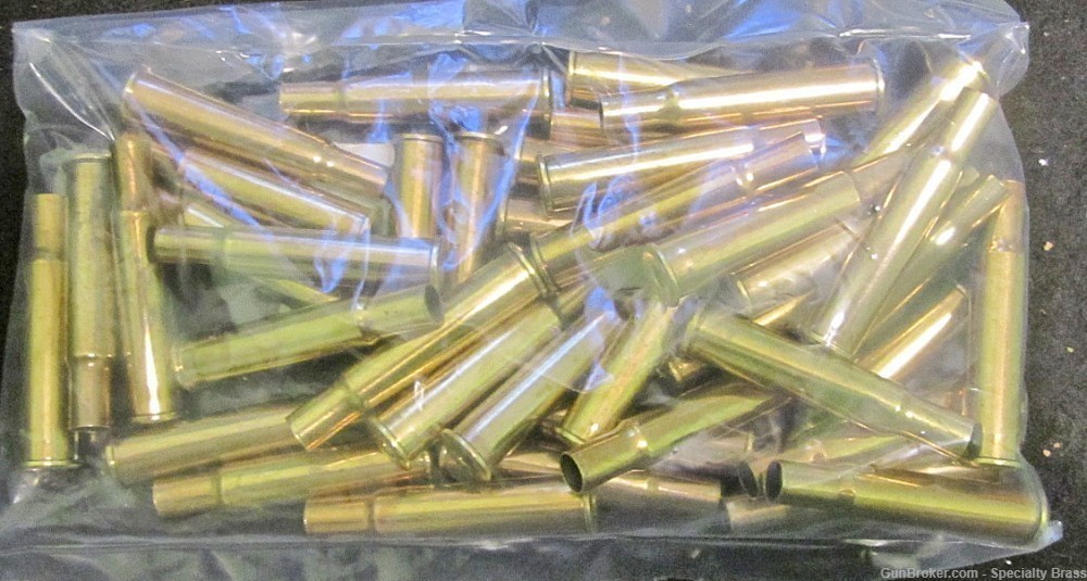 50 PC Guaranteed Once Fired Remington 30-40 Krag Brass Deprimed Polished-img-0