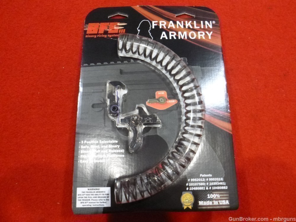 Franklin Armory Binary Trigger AR 15 BFSIII AR-C1 FAST SHIPPING-img-3