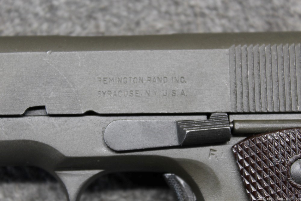 Nice C&R WWII Remington Rand Model 1911A1 .45 ACP US GI Army Pistol M1911A1-img-6