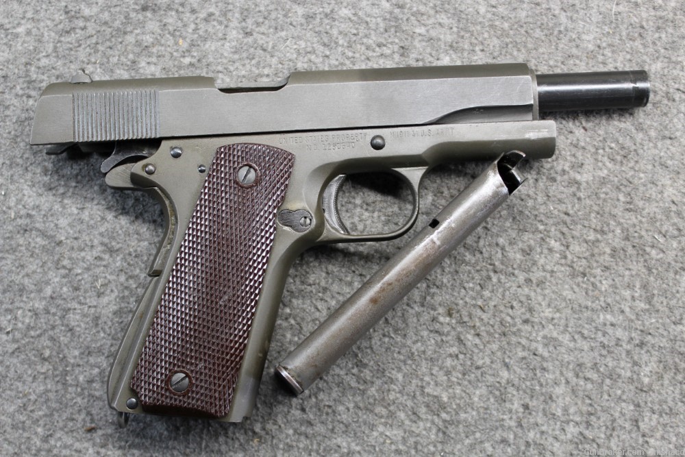 Nice C&R WWII Remington Rand Model 1911A1 .45 ACP US GI Army Pistol M1911A1-img-10