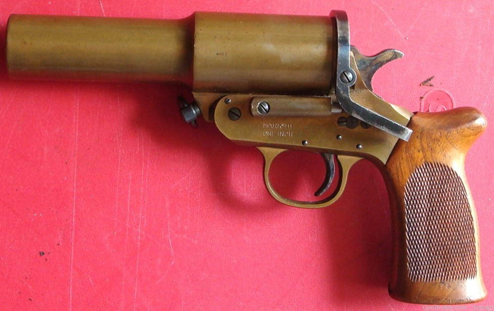 Rare H & R Brass Flare / Signal Pistol in original box Model Mark III USA-img-3