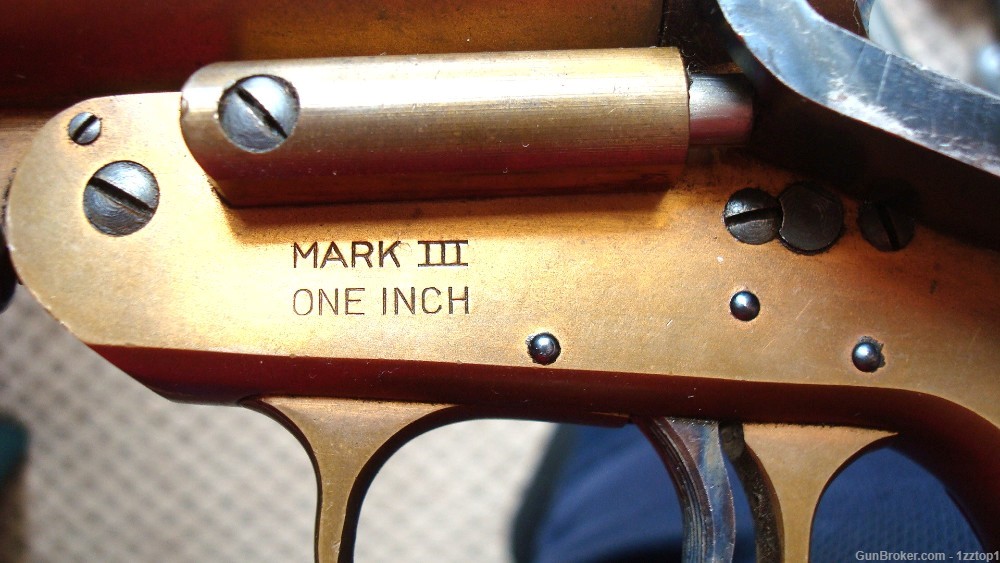 Rare H & R Brass Flare / Signal Pistol in original box Model Mark III USA-img-4