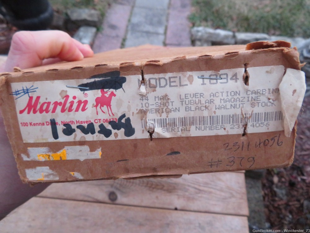 Marlin 1894 94 44 magnum lever rifle with ORIGINAL box 1977 pre safety-img-49