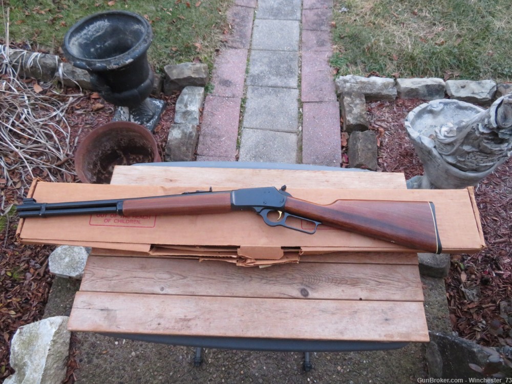 Marlin 1894 94 44 magnum lever rifle with ORIGINAL box 1977 pre safety-img-56