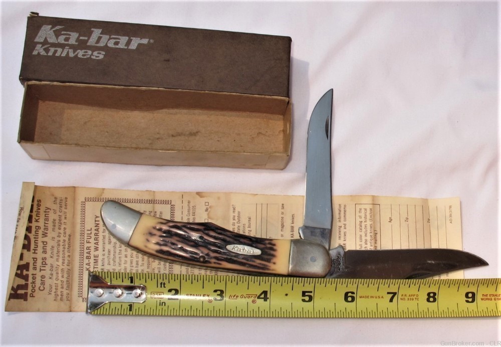 KABAR 1184 Hunting Knife with Sabbard-img-0