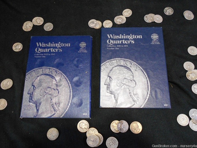 Whitman Washington Quarter Coin Folder, w/31 Coins, 90% Silver - Read Ad-img-5