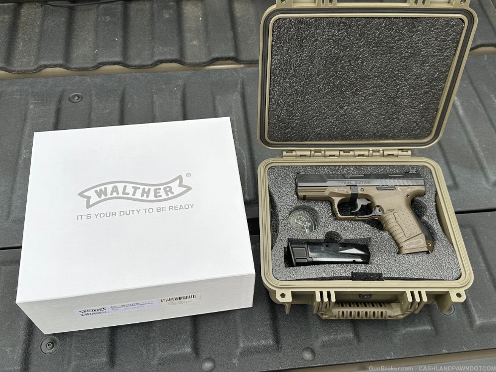 Walther P99 AS Final Edition 9mm 10rd ver. Weatherproof case challenge coin-img-0