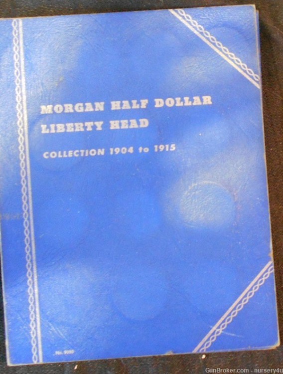Whitman Barber Half Dollar Coin Folder, w/22 Coins, 90% Silver - Read Ad-img-0