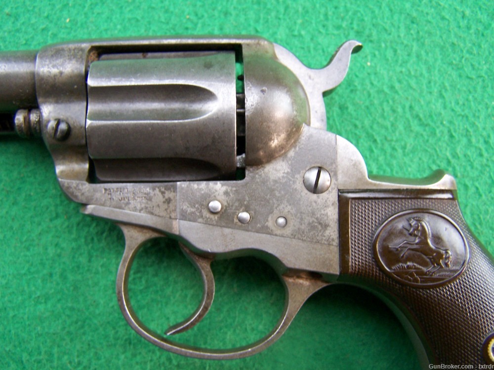 Colt 1877 Lightning, 38 Colt, 4.5" BBL, Mfd 1901, S/A & D/A Functions-img-8