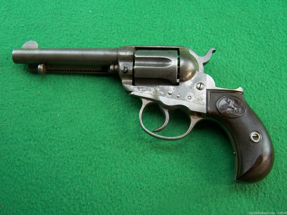 Colt 1877 Lightning, 38 Colt, 4.5" BBL, Mfd 1901, S/A & D/A Functions-img-1