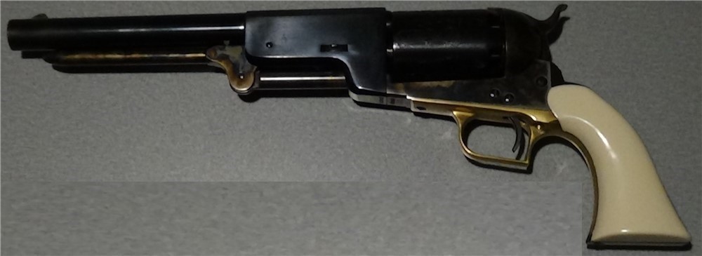 Colt Walker 1847 Revolver Ivory-Like Grips, Uberti Mfg-img-1