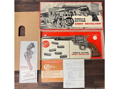 Colt 2nd Gen 1970 SAA Single Action Army 7.5" .45 SA Revolver Nickel