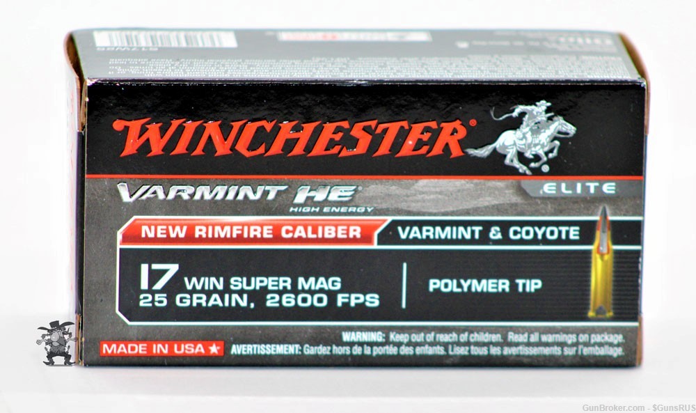 17 WSM WINCHESTER ELITE 25 Gr Win SuperMag  HE High Energy Poly Tip 50 Rd  -img-4