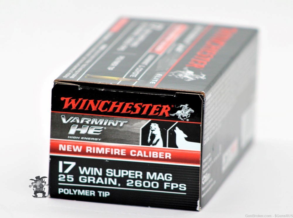 17 WSM WINCHESTER ELITE 25 Gr Win SuperMag  HE High Energy Poly Tip 50 Rd  -img-2