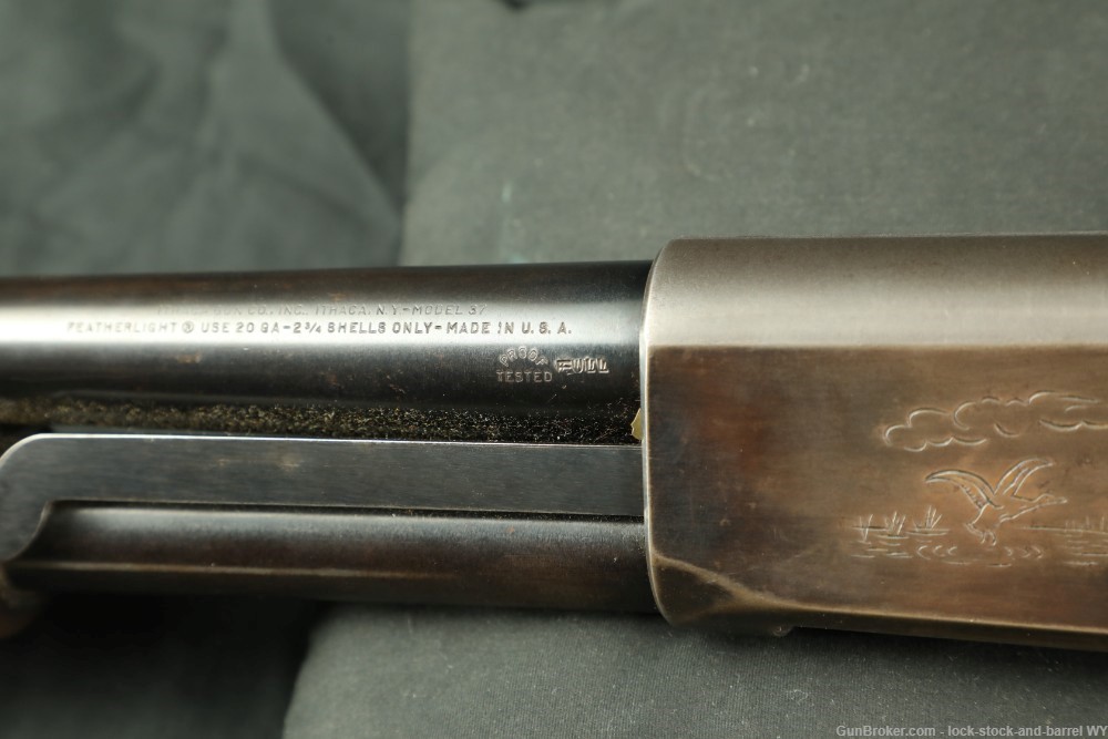 Ithaca Model 37 Featherlight 20 GA 28” Pump Slam Fire Shotgun MFD 1950-img-28