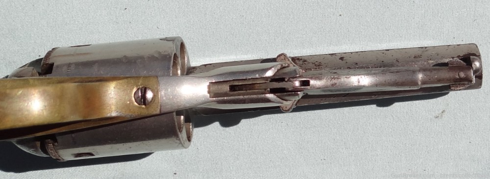 Antique Remington & Sons 1868 New Model 38 Cal Rimfire Conversion Revolver-img-12
