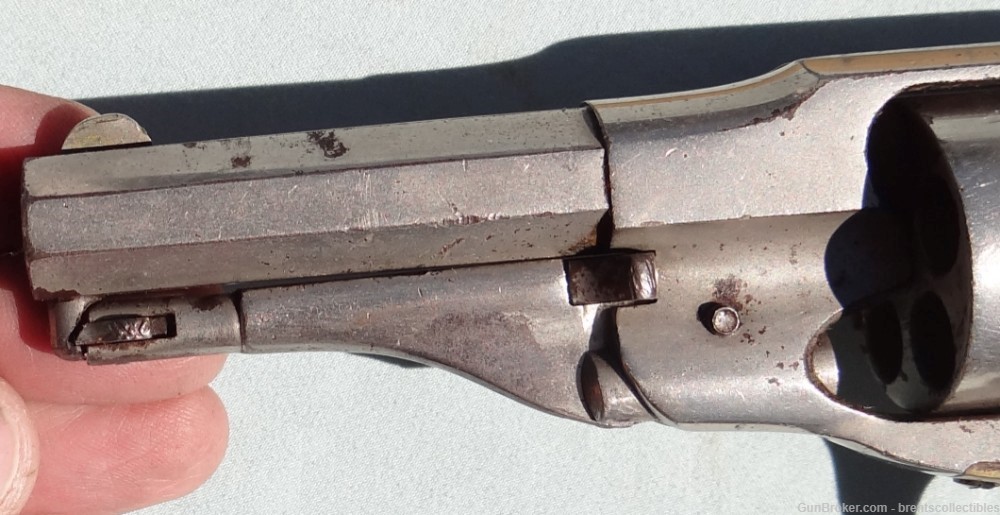 Antique Remington & Sons 1868 New Model 38 Cal Rimfire Conversion Revolver-img-3