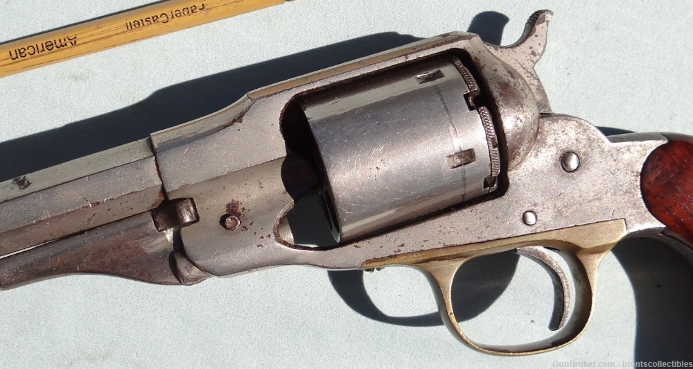 Antique Remington & Sons 1868 New Model 38 Cal Rimfire Conversion Revolver-img-2