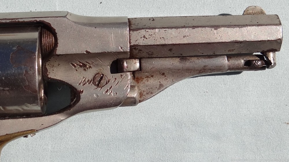 Antique Remington & Sons 1868 New Model 38 Cal Rimfire Conversion Revolver-img-8