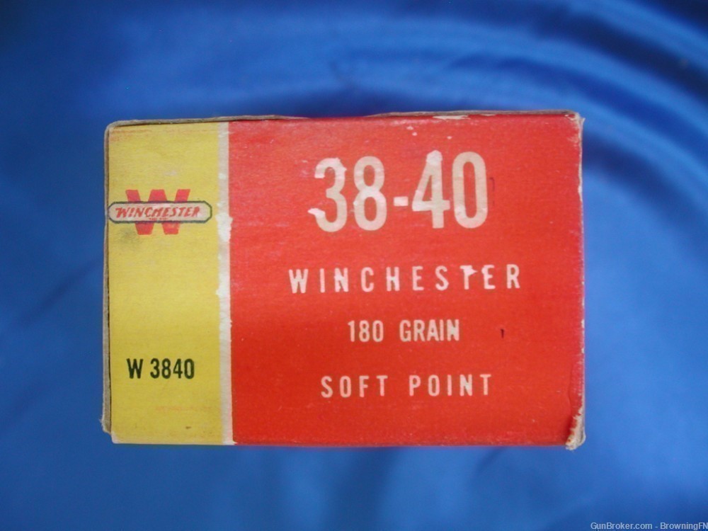 Winchester .38-40 Pre 64 Vintage Box 50 Rounds Model 1892 Colt SAA-img-2