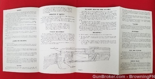 Orig Ruger M-77 Bolt Action Owners Instruction Manual 1969-img-1