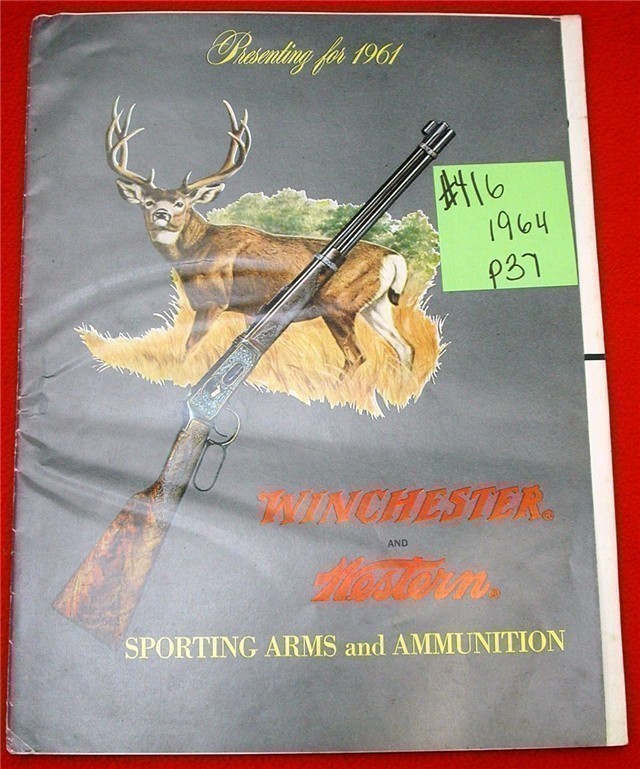 Orig Winchester Catalog 1961 Model 70 12 42 61 94-img-0