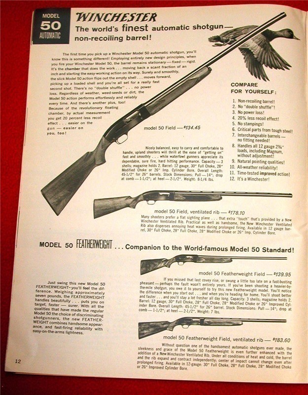 Orig Winchester Catalog 1961 Model 70 12 42 61 94-img-4