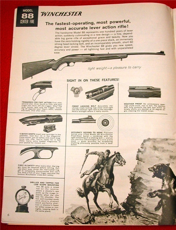 Orig Winchester Catalog 1961 Model 70 12 42 61 94-img-2