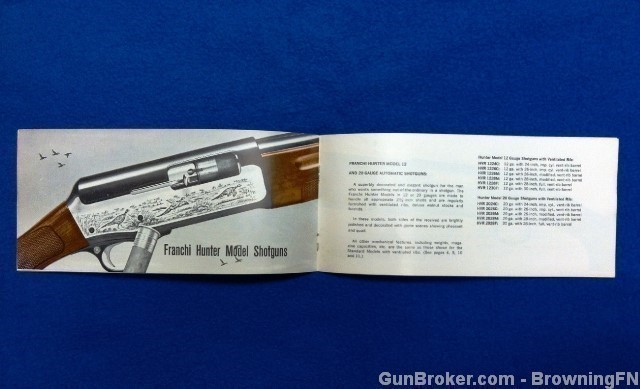 Orig Stoeger Franchi Shotguns Flyer-img-2