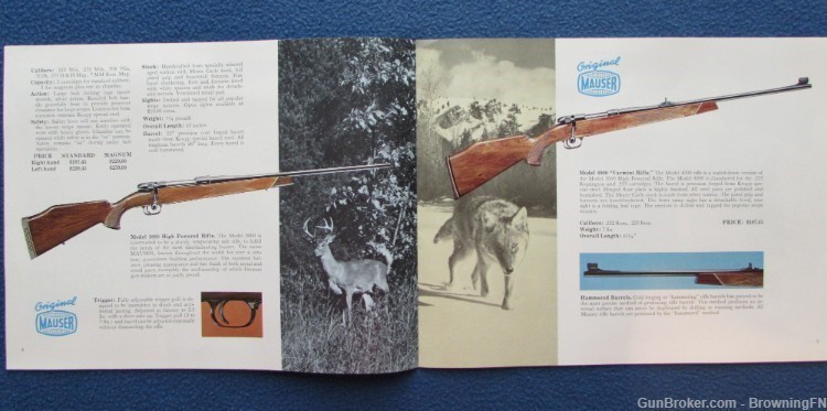 Vintage 1969 Mauser Rifle Catalog All Models for Year Pictured.......-img-2