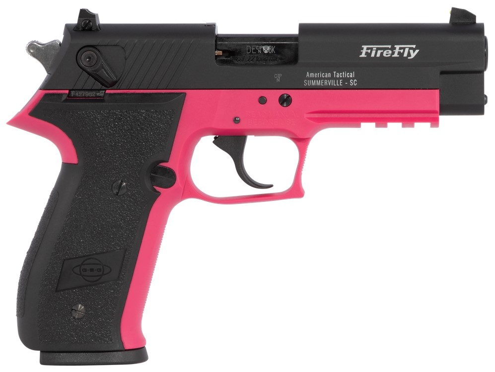GSG FireFly 22 LR 4 Pistol Pink/Black GERG2210FFP-img-0