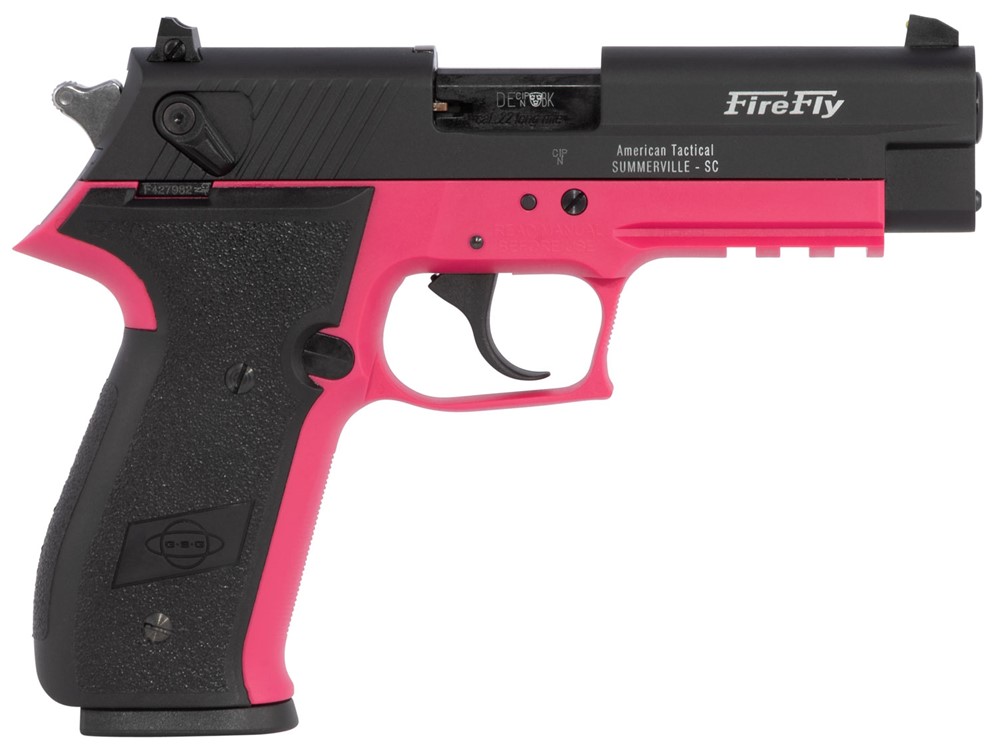 GSG FireFly 22 LR 4 Pistol Pink/Black GERG2210FFP-img-1