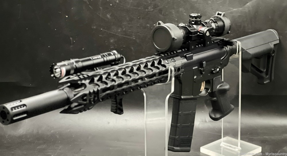 AR15 Myrls War Lance 556 16" Rifle Binary Trigger AR15 WATCH IT SHOOT BELOW-img-3