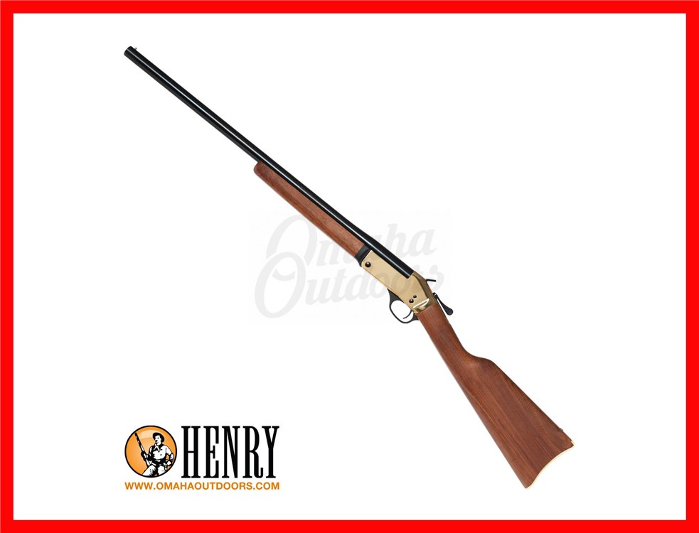 Henry Repeating Single Shot 20 Gauge 26" Brass Shotgun Walnut Stock-img-0