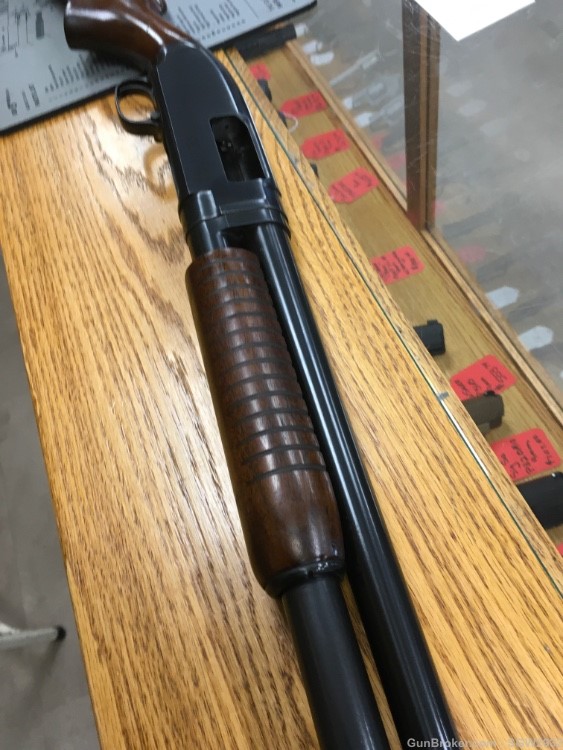 Winchester Model 12 shotgun 12 gauge modified bore no rib 40’s-img-20
