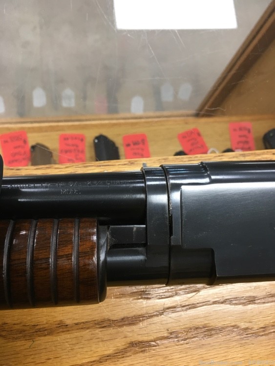Winchester Model 12 shotgun 12 gauge modified bore no rib 40’s-img-6