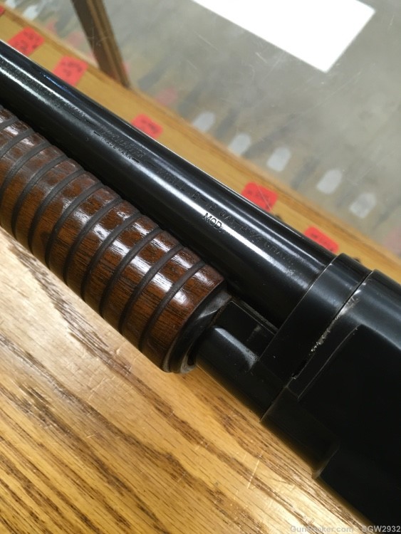Winchester Model 12 shotgun 12 gauge modified bore no rib 40’s-img-12