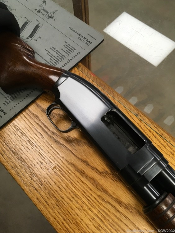 Winchester Model 12 shotgun 12 gauge modified bore no rib 40’s-img-18
