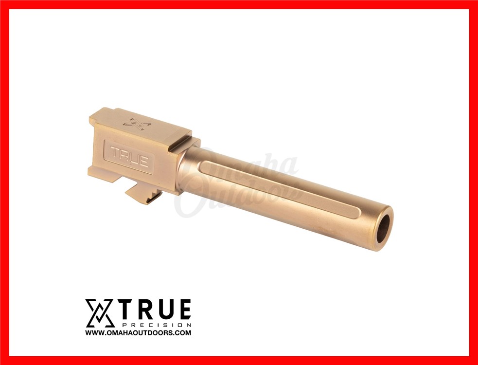True Precision Barrel For Glock 19 Gen 3/4 9mm Copper TP-G19B-XC-img-0