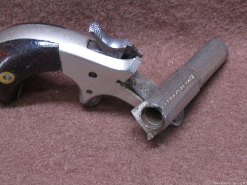 Antique Iver Johnson Star Vest Pocket Pistol 22 Cal Single Shot Pistol-img-3
