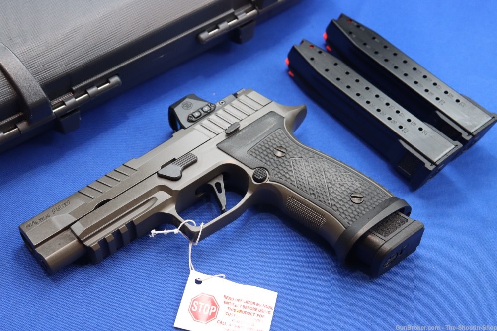 Sig Sauer P320 AXG LEGION Pistol 9MM 21RD Gray PVD ROMEO X PRO 320 Steel NS-img-1