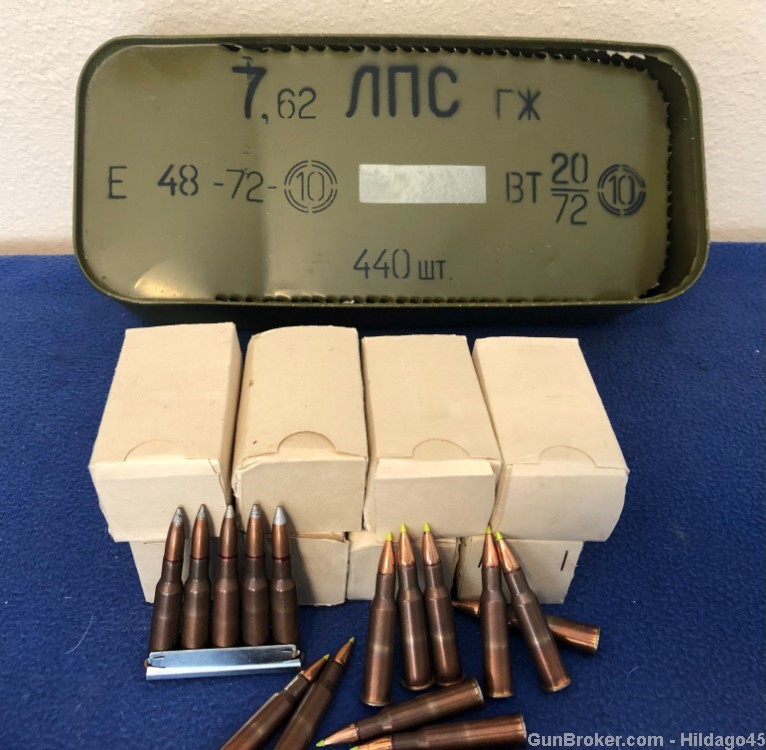 7.62x54R silvertip,  123 green tipped & incendiary   Ammunition-img-1