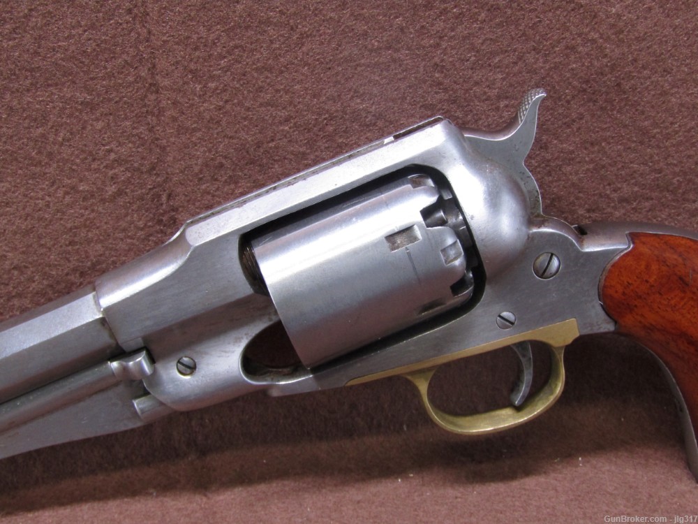 A Uberti/Cimaron 1858 Army 44 Cal 6 Shot Black Powder Percussion Revolver-img-8
