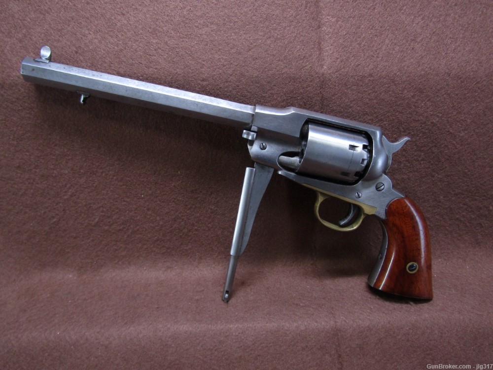 A Uberti/Cimaron 1858 Army 44 Cal 6 Shot Black Powder Percussion Revolver-img-12