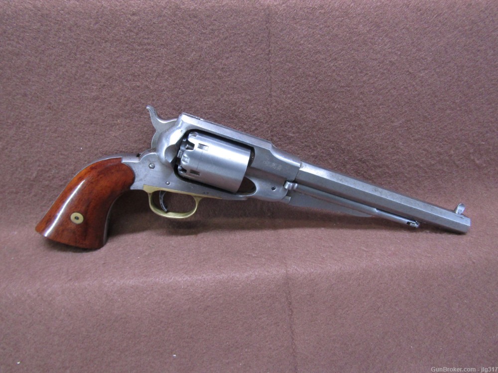A Uberti/Cimaron 1858 Army 44 Cal 6 Shot Black Powder Percussion Revolver-img-0