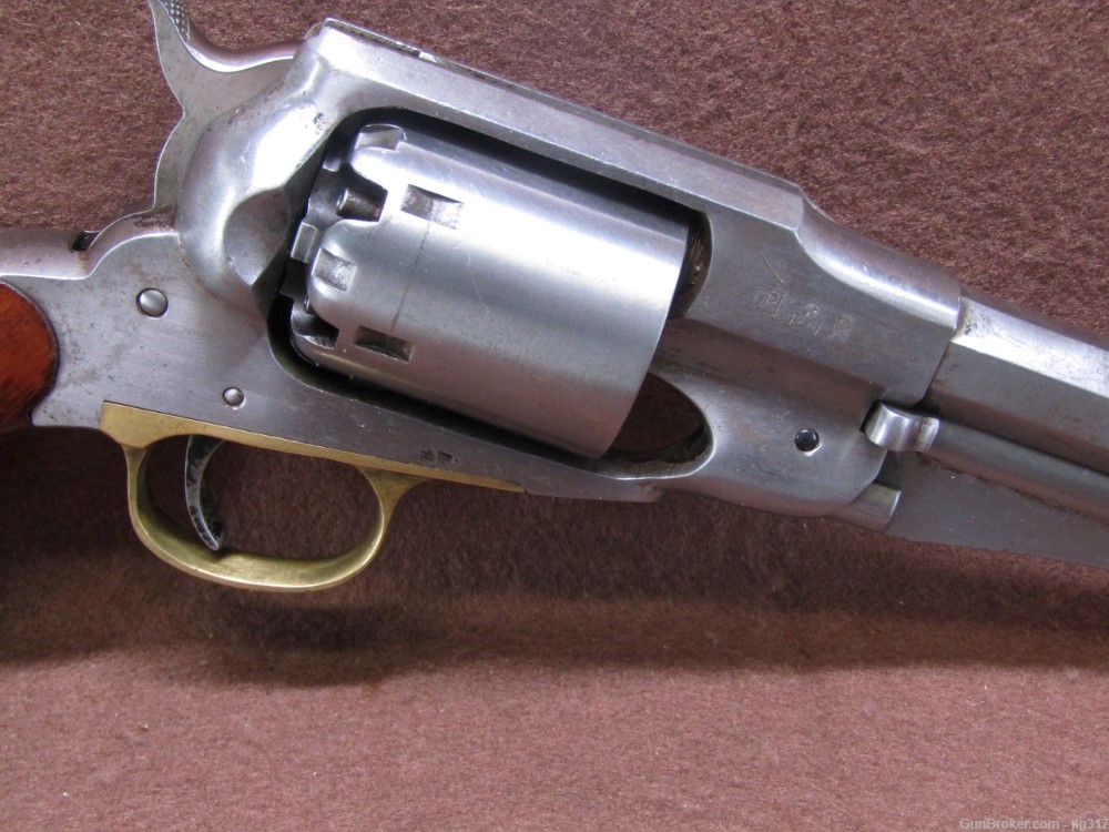 A Uberti/Cimaron 1858 Army 44 Cal 6 Shot Black Powder Percussion Revolver-img-2