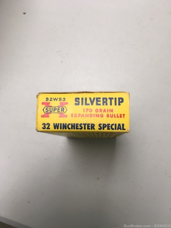 Western Super X 32 Winchester special silver tip ammunition 170gr Vintage-img-5