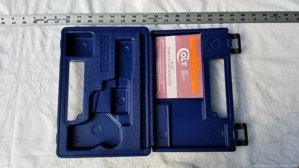 Colt SF-VI Double Action Revolver Box  Plastic Case with Manual -img-0