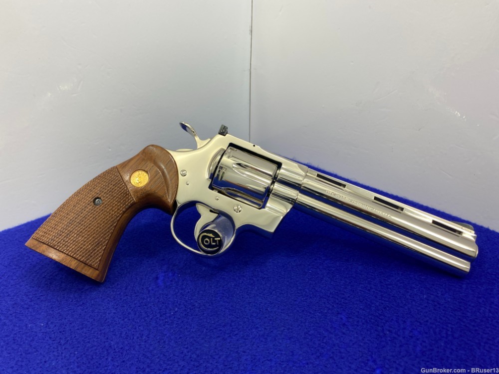 Colt Python .357 Mag Nickel 6" -JAW-DROPPING SNAKE SERIES- Collectible Colt-img-17