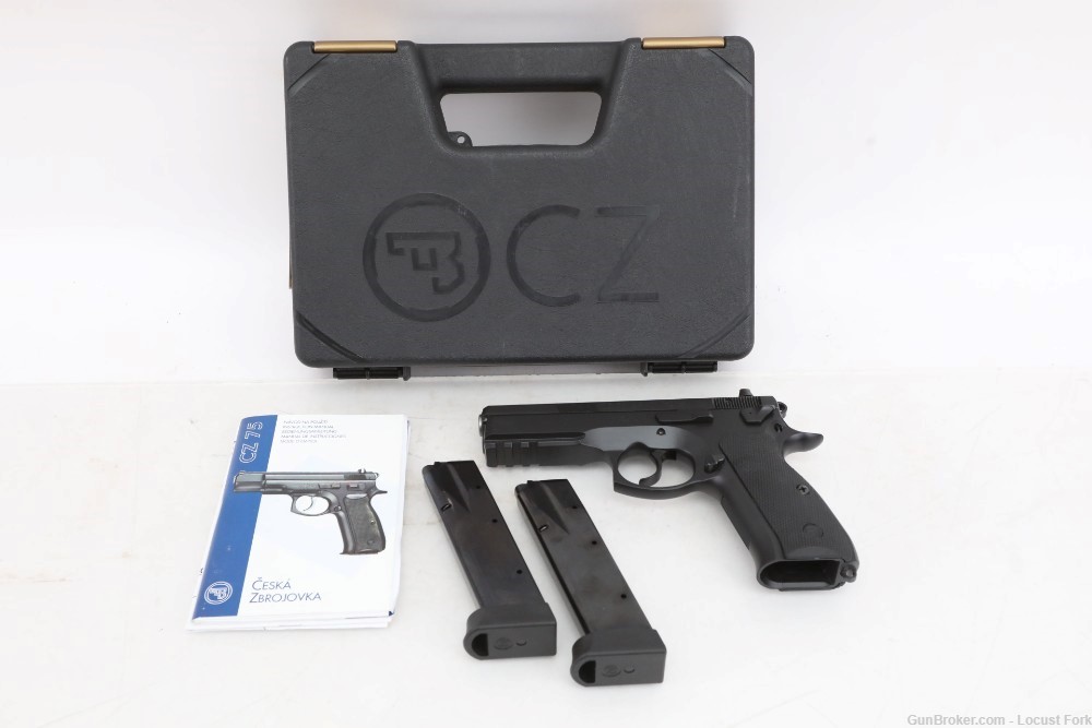CZ 75 SP-01 Tactical 9mm 4.5" Night Sights 2-18rd Mags LIKE NEW Factory Box-img-0